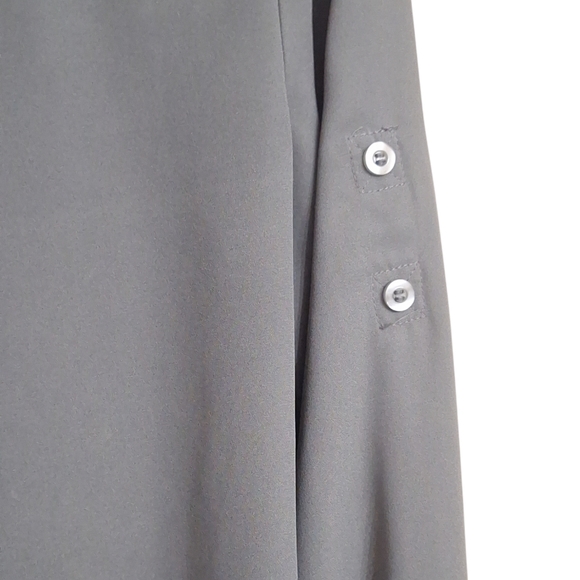 NEW YORK & COMPANY size small button down gray dress shirt LIKE NEW! - Picture 4 of 9